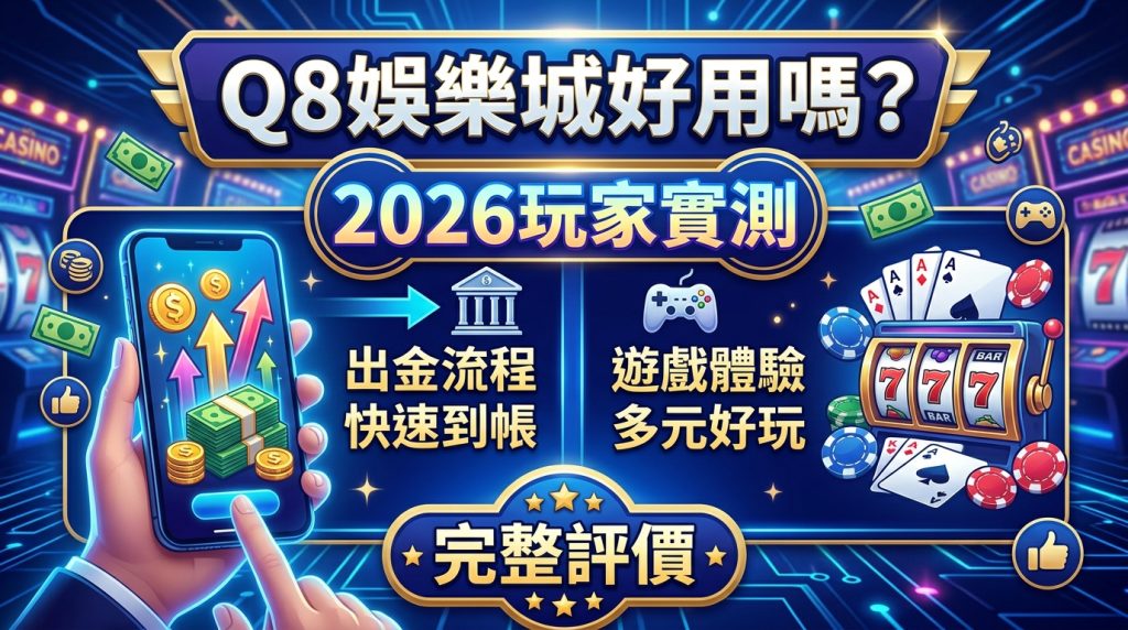 Q8娛樂城好用嗎？2026玩家實測出金流程與遊戲體驗完整評價