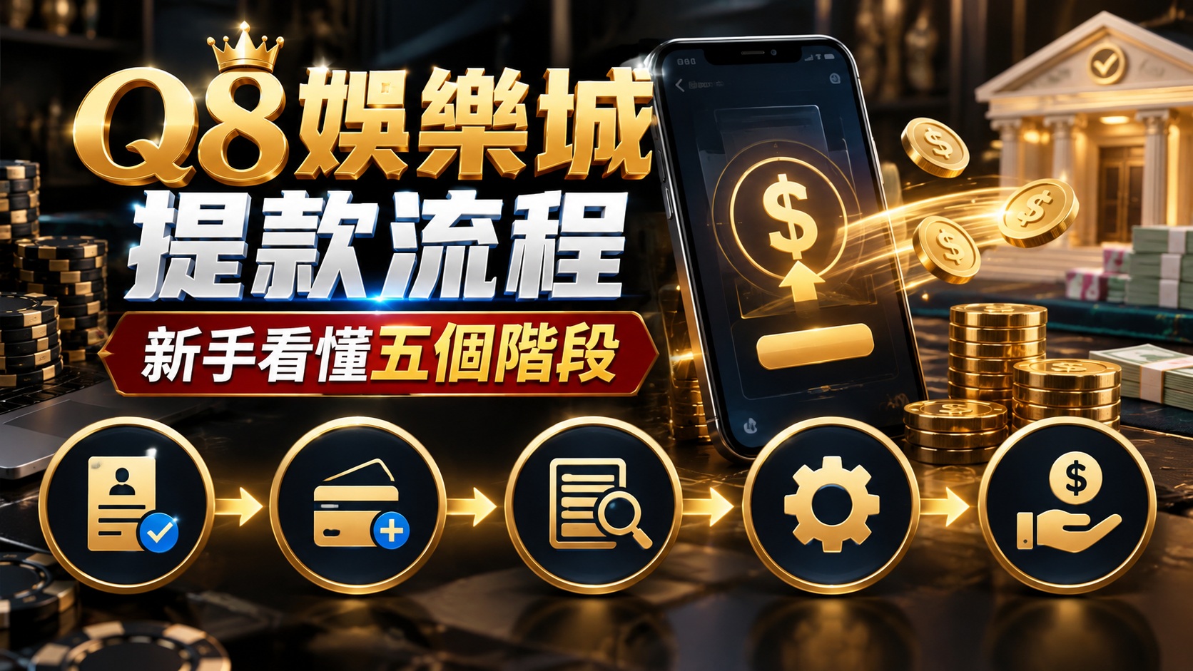 Q8娛樂城提款流程:新手看懂五個階段